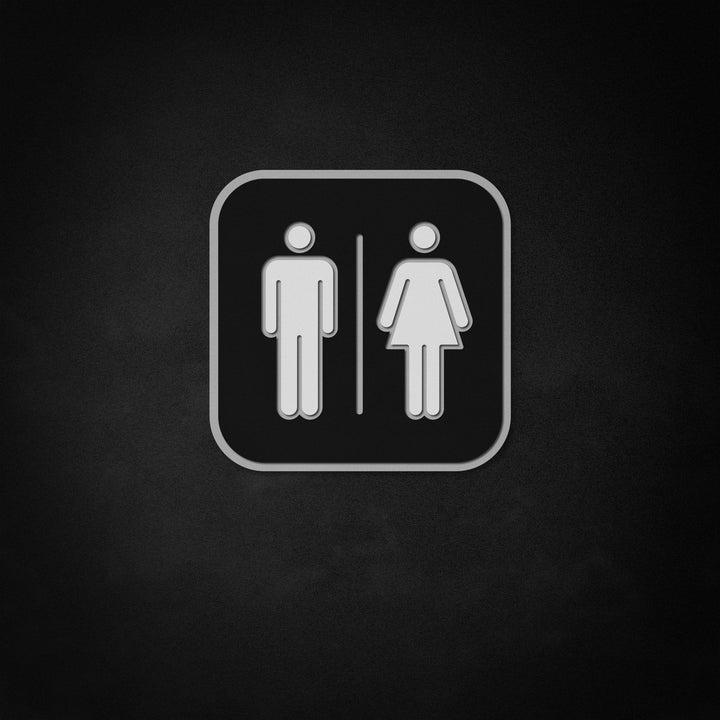 "Girls and Boys Logo per il bagno, decorazioni per servizi igienici" Neon Like
