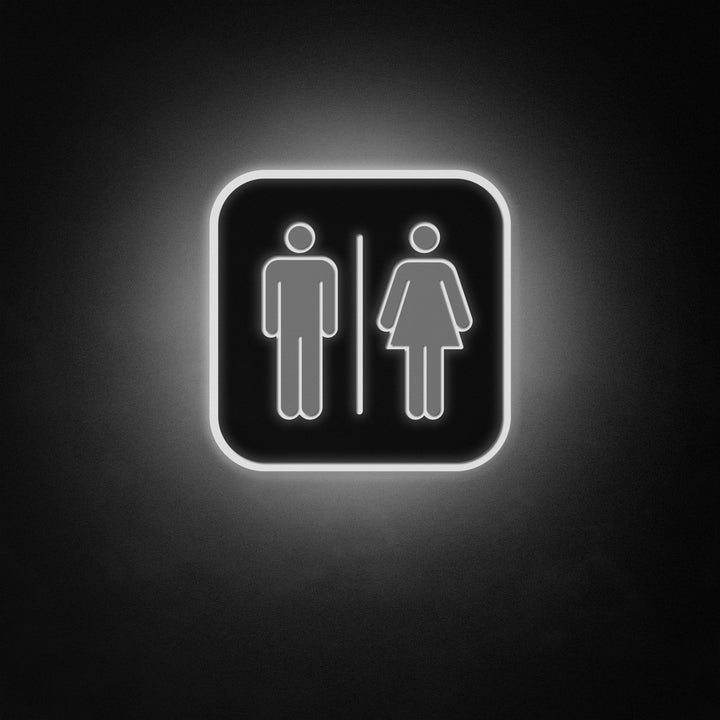 "Girls and Boys Logo per il bagno, decorazioni per servizi igienici" Neon Like