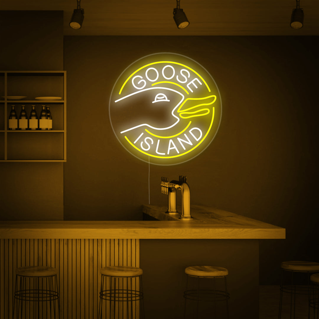 "Bar Goose Island" Insegna al neon
