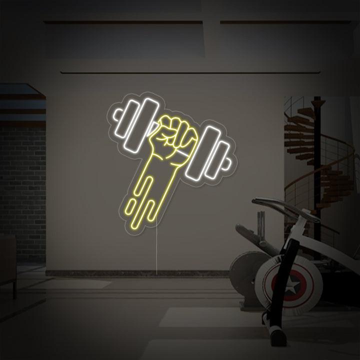 "Pesi Palestra" Insegna al neon