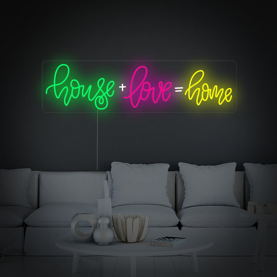 "House Love Home" Insegna al neon