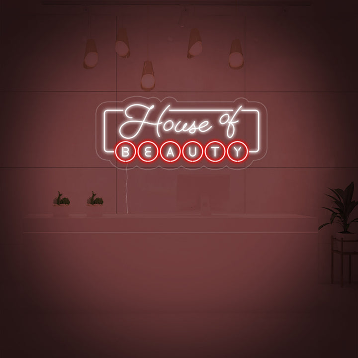 "House of Beauty" Insegna al neon
