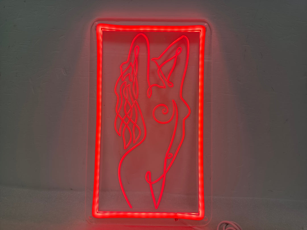 "Donna, Decorazione Club Notturno" Insegna al neon (Inventario: 1 unità)