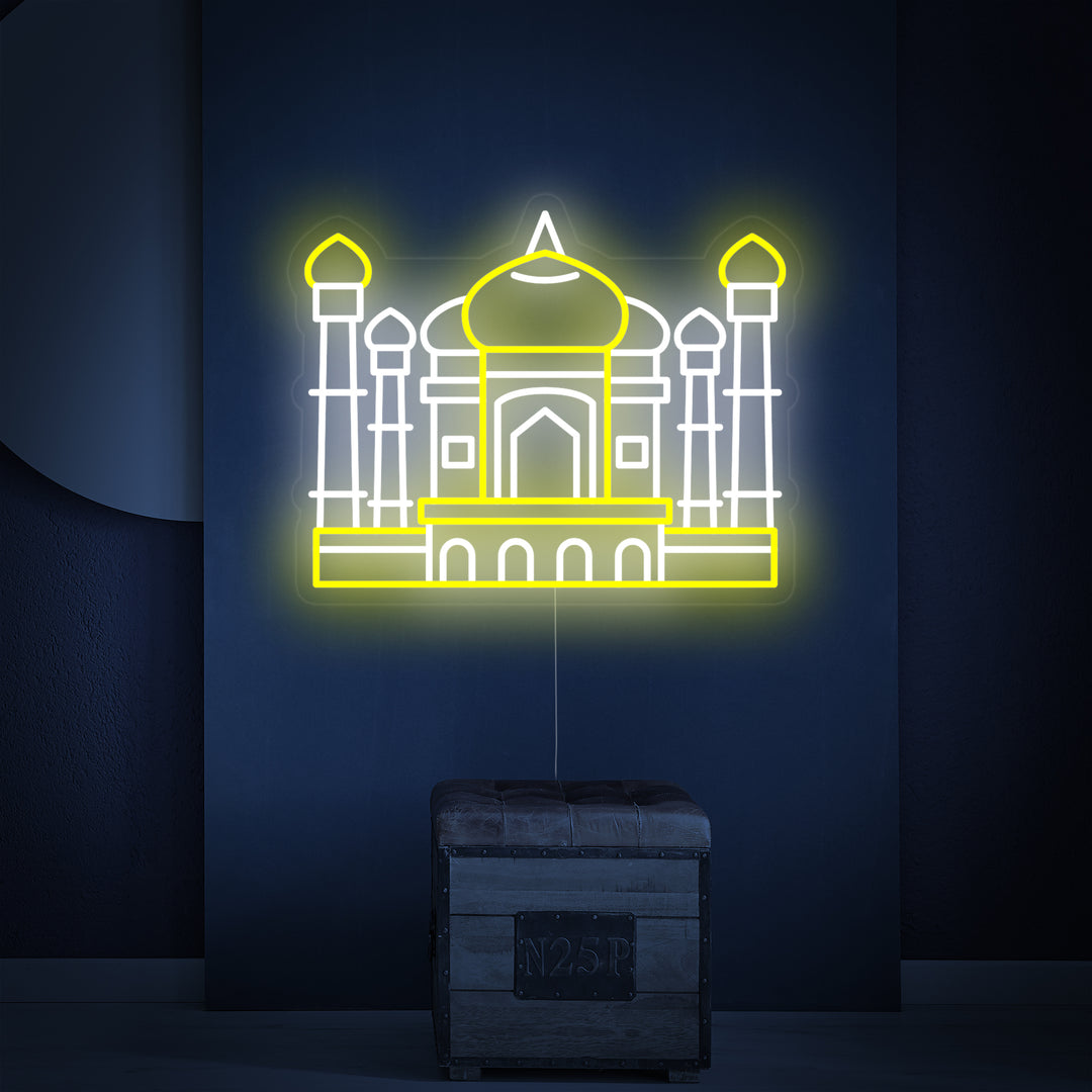 "Taj Mahal In India" Insegna al neon