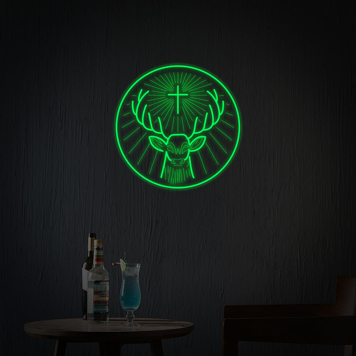"Liquore Jägermeister Tedesco" Insegna al neon