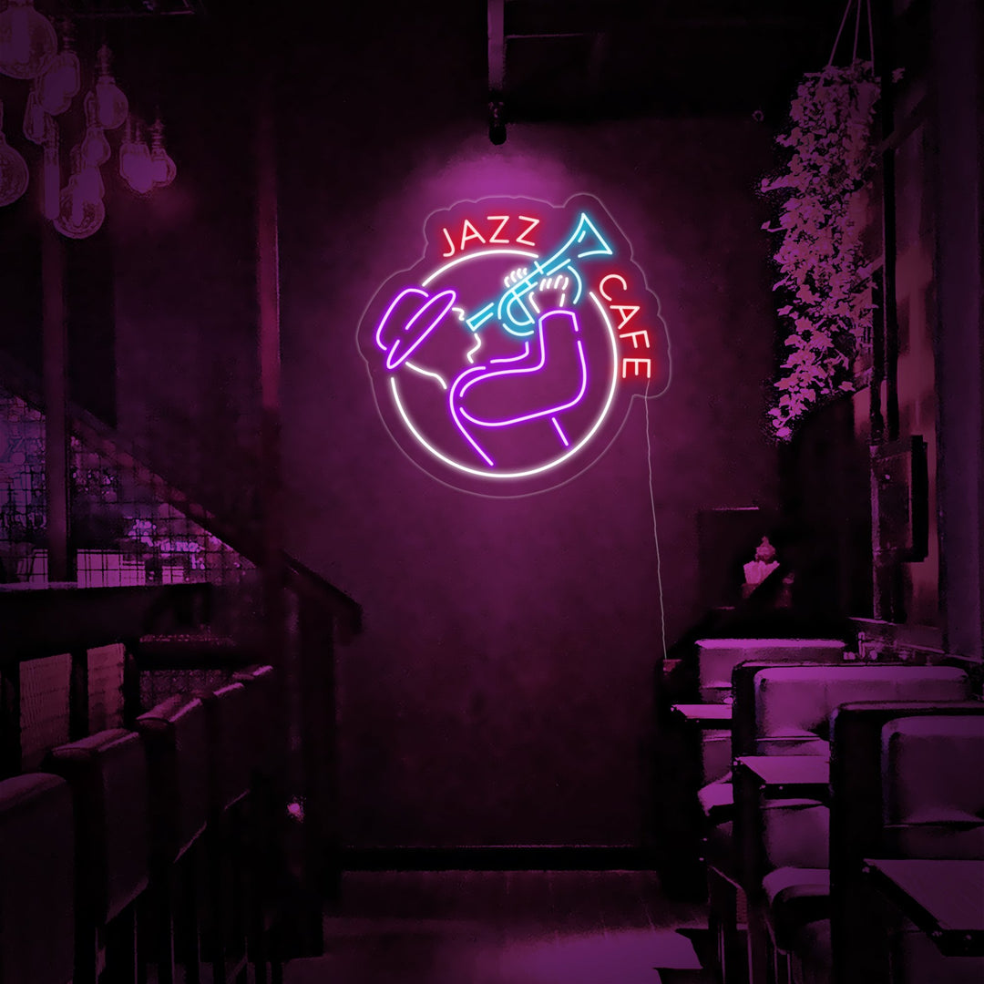 "Jazz Cafe" Insegna al neon