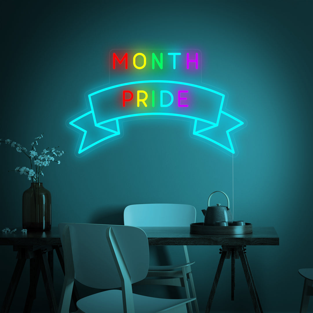 "LGBT Month Pride" Insegna al neon
