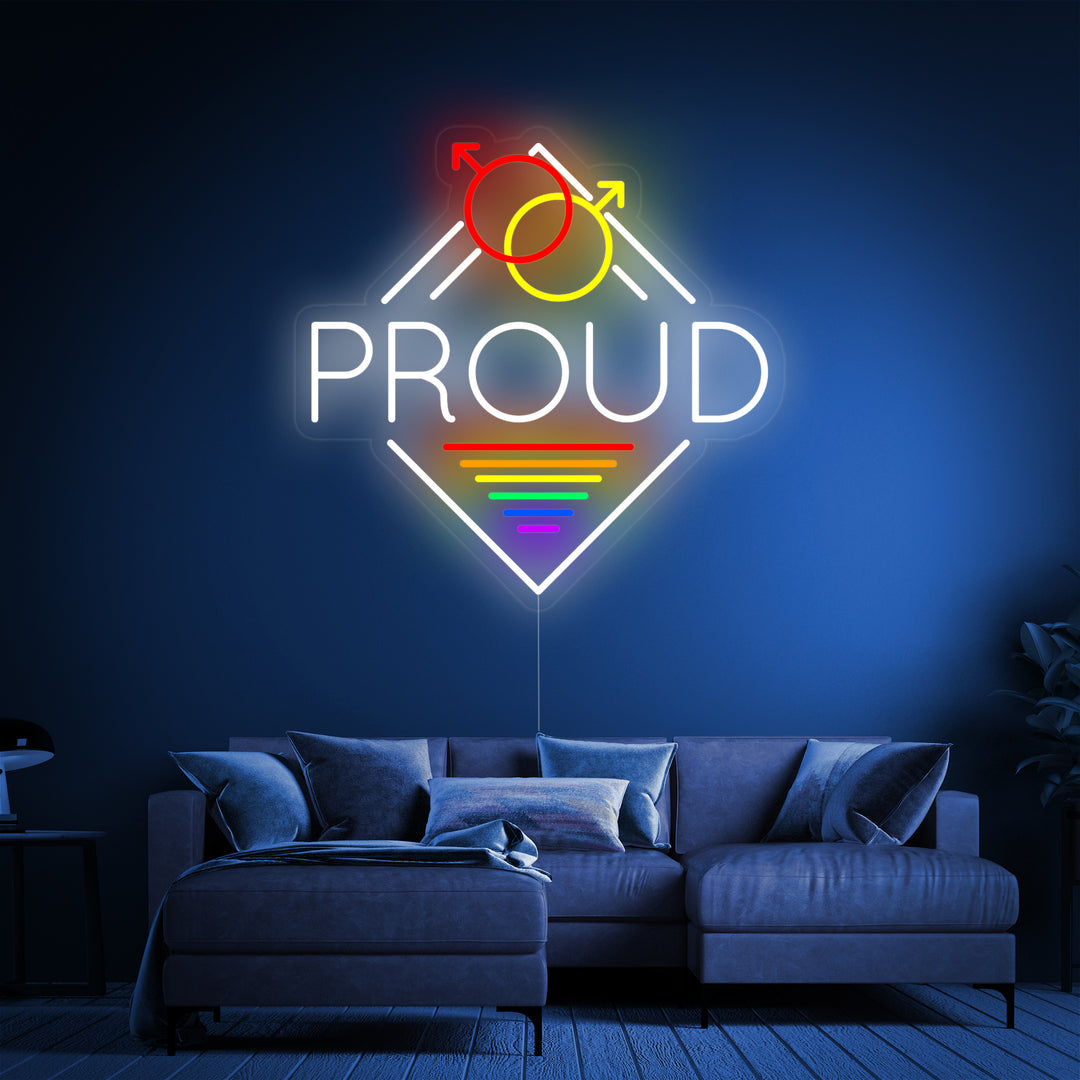 "LGBT Proud" Insegna al neon