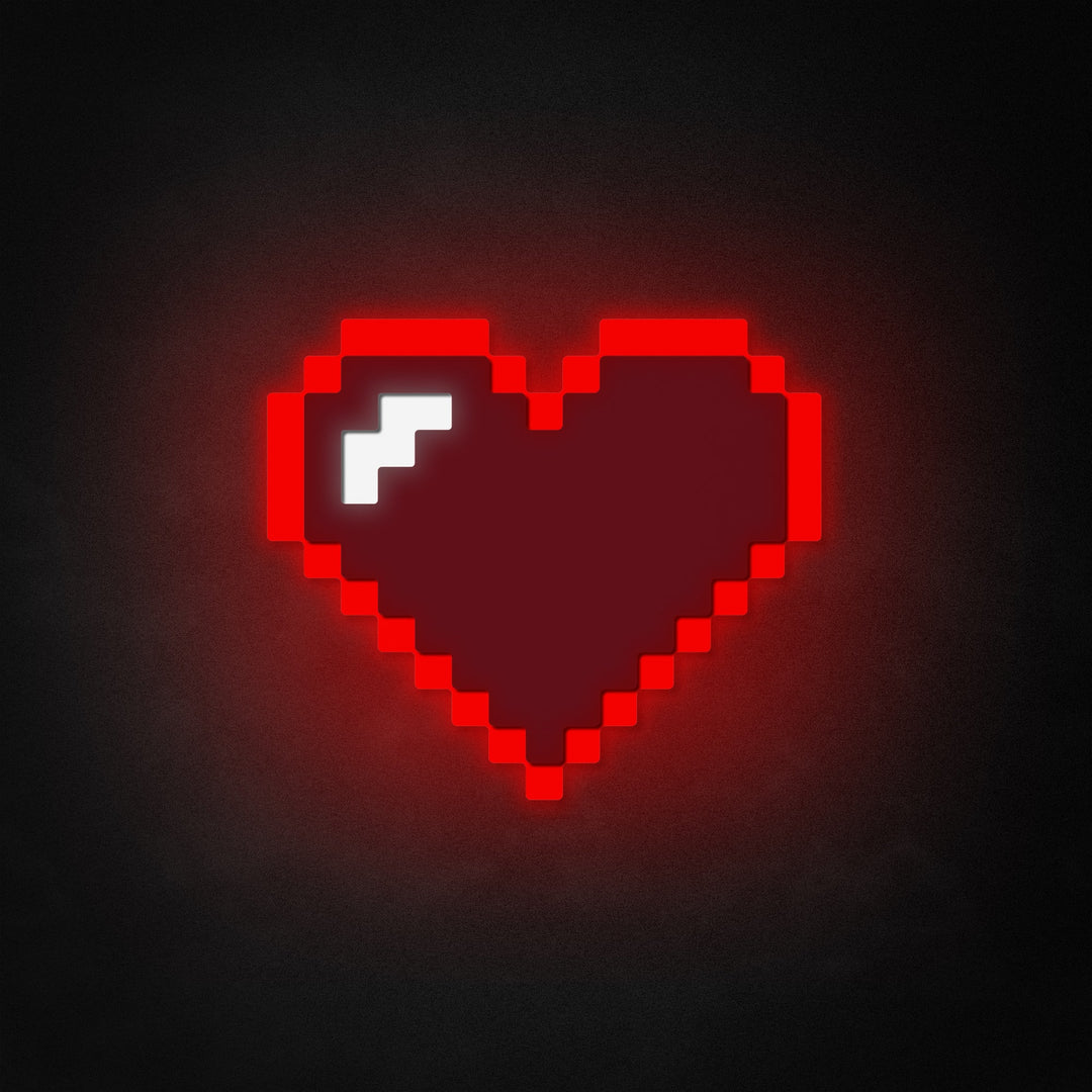 "Cuore di Zelda 16 bit" Neon Like