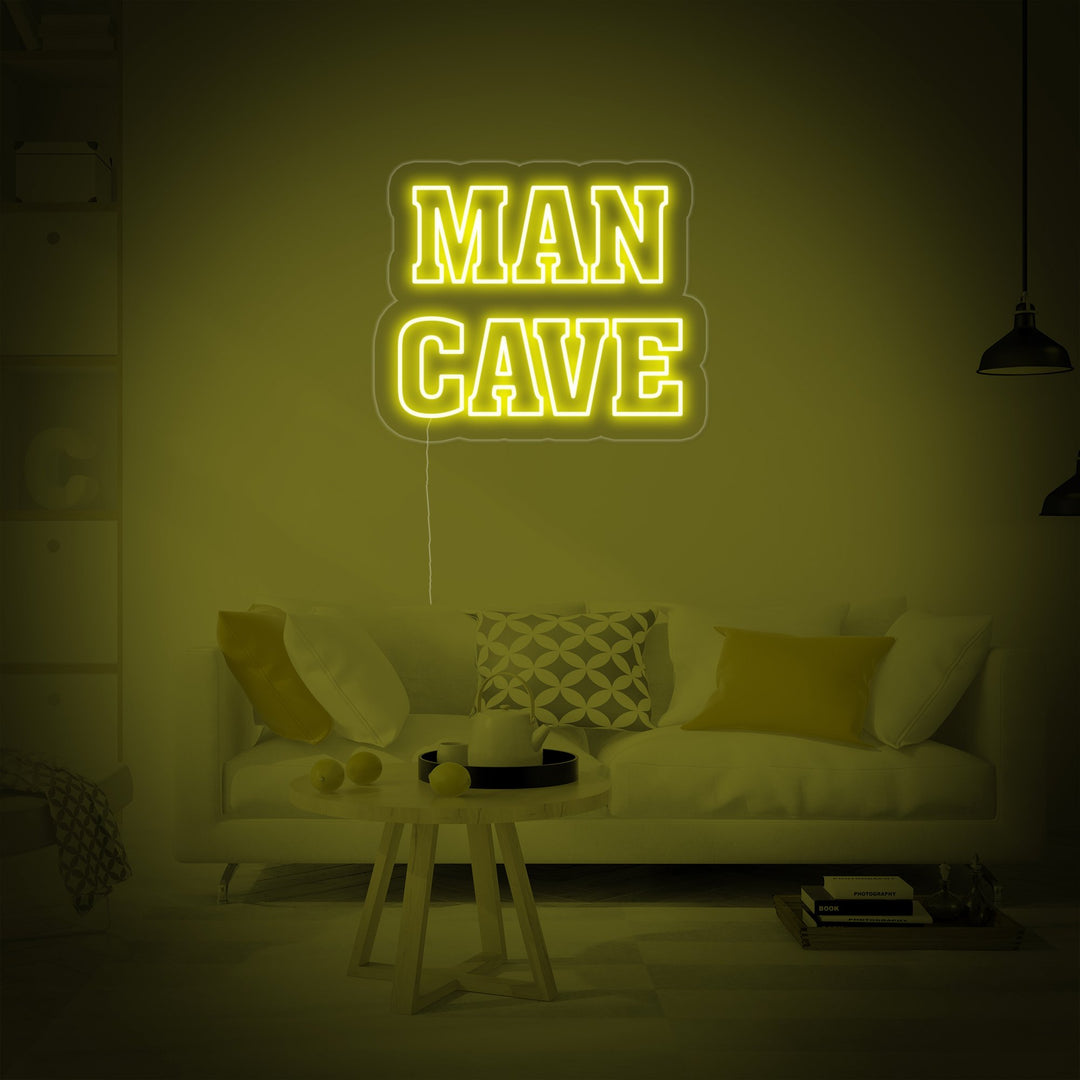 "Man Cave, Arredamento Per Videogiochi" Insegna al neon