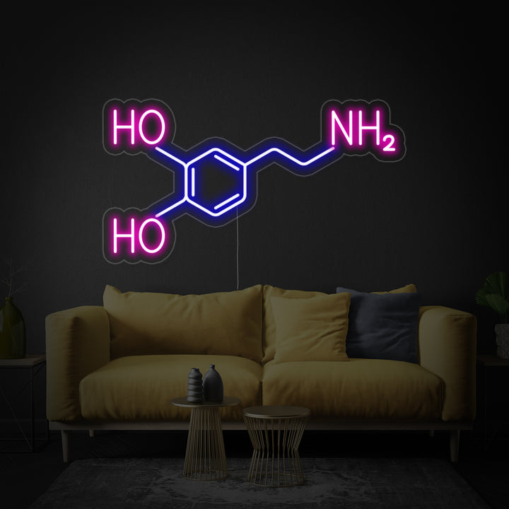 "Molecola Di Dopamina" Insegna al neon