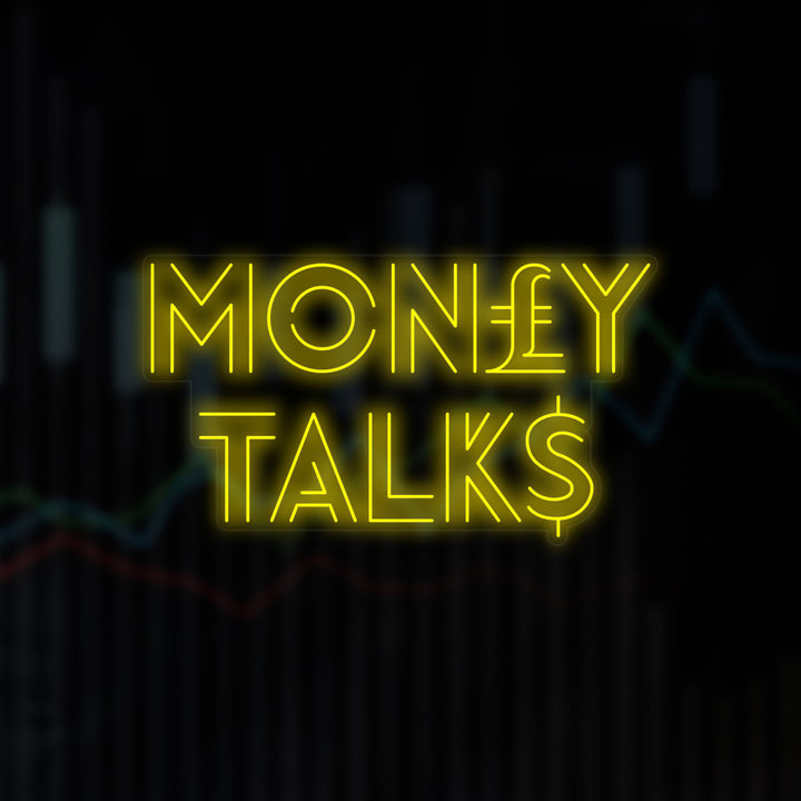 "Money Talks" Insegna al neon