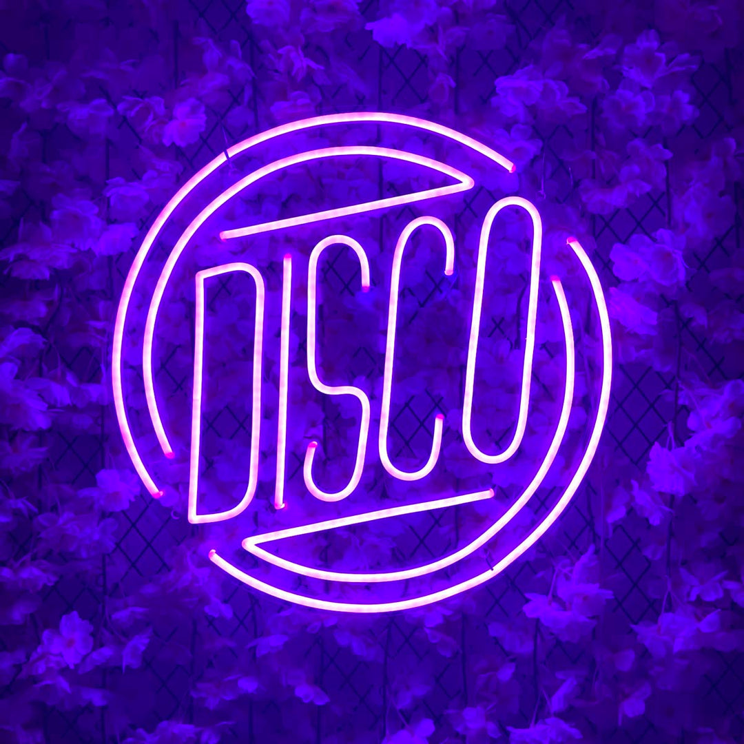 "musica disco" Insegna al neon