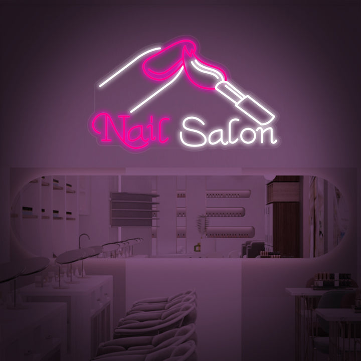 "Nails Salon" Insegna al neon