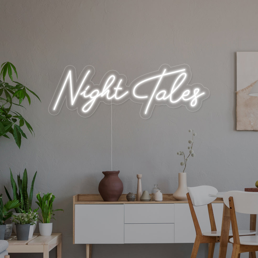 "Night Tales" Insegna al neon