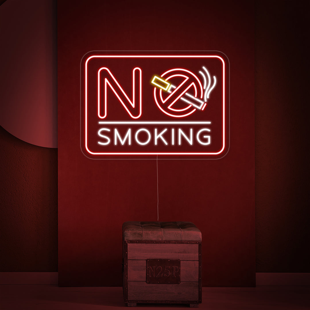 "No Smoking" Insegna al neon