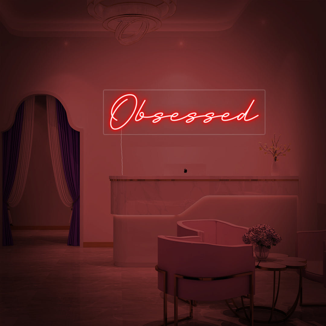 "Obsessed" Insegna al neon