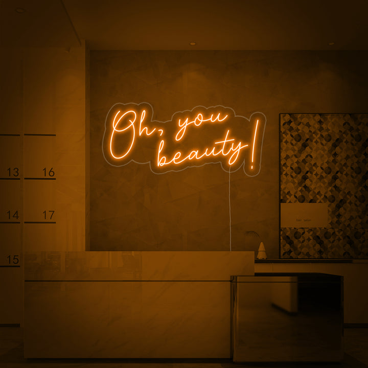 "Oh You Beauty" Insegna al neon