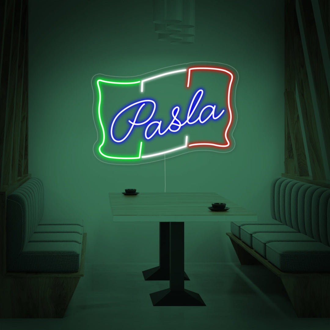 "PASTA, Cibo italiano" Insegna al neon