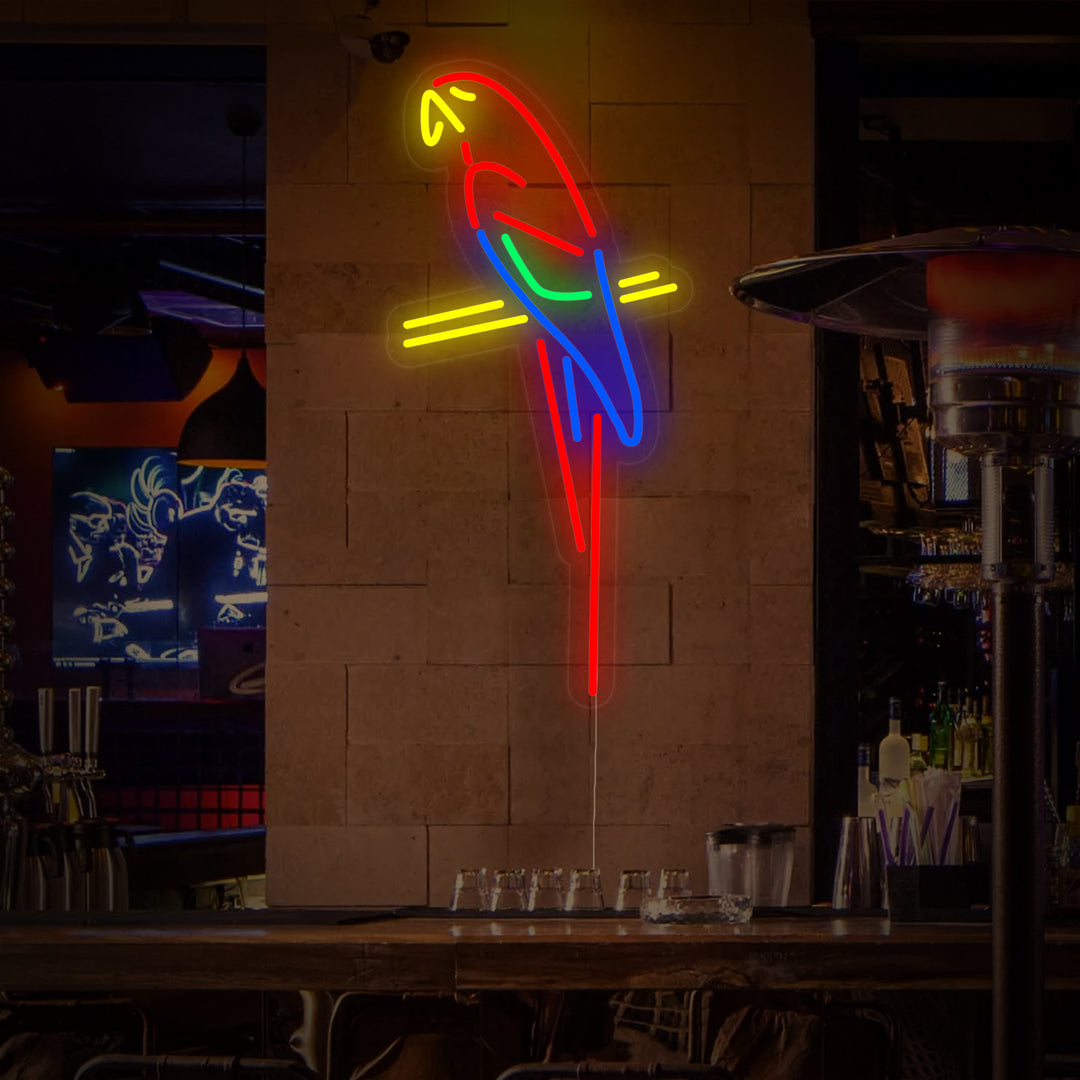 "Pappagallo Bar Pub" Insegna al neon