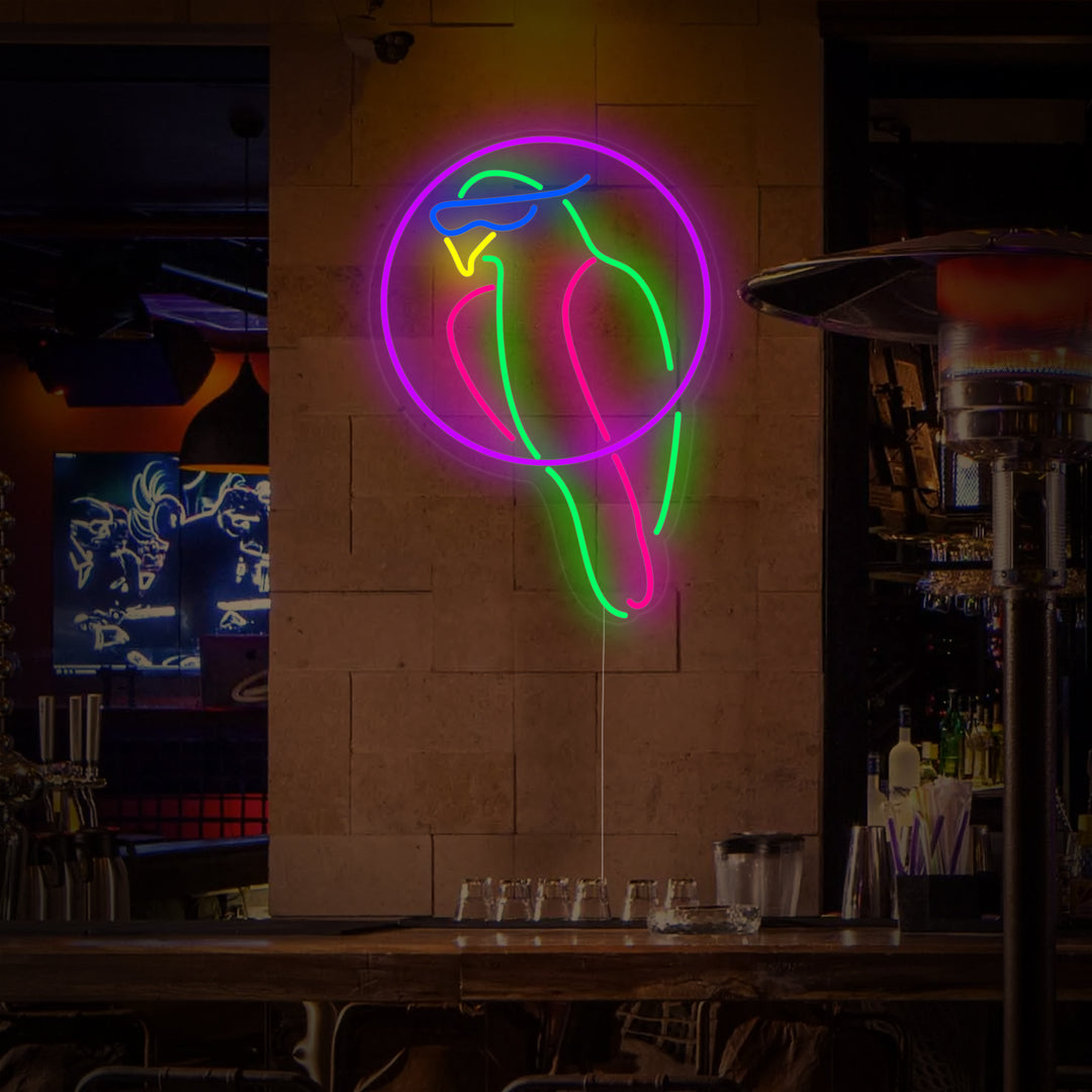 "Pappagallo TIKI Bar" Insegna al neon