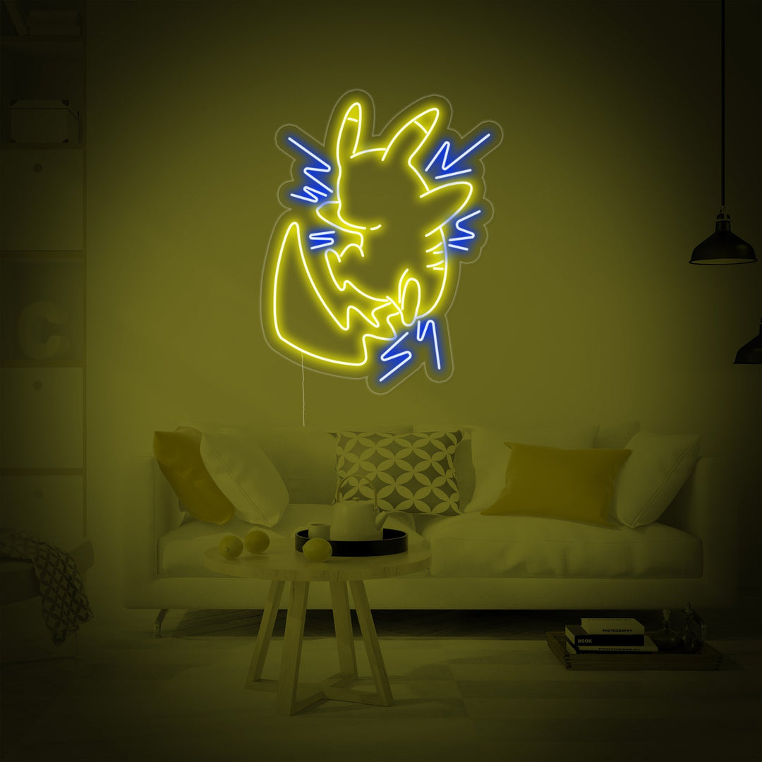 "Pikachu, Gioco Da Parete" Insegna al neon