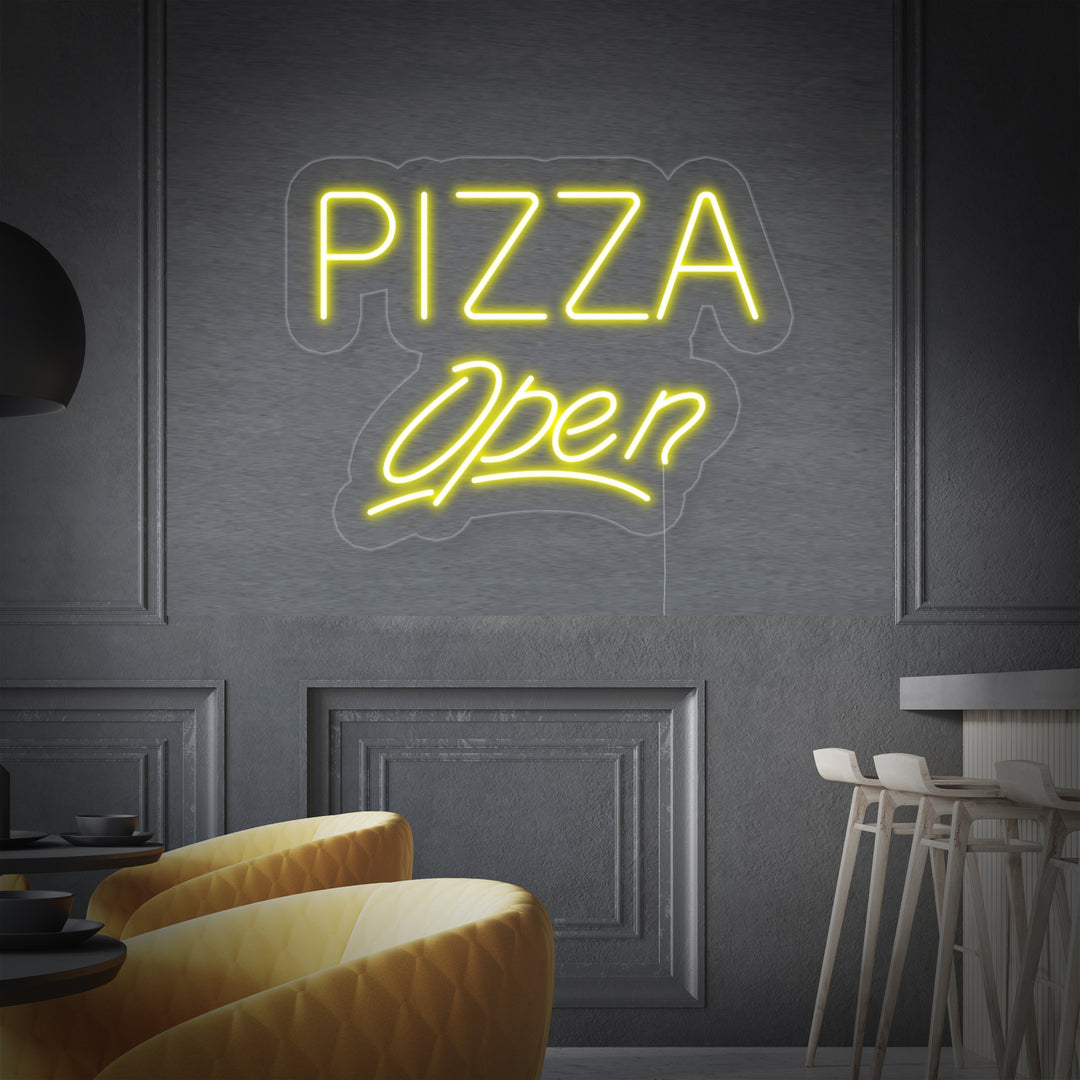 "Pizza Open" Insegna al neon