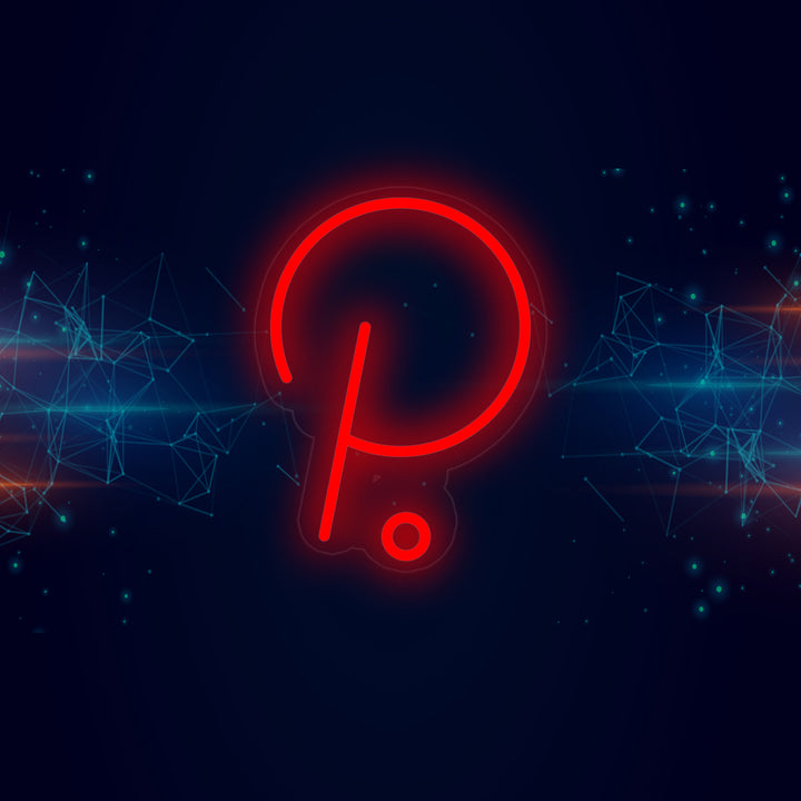 "Logo Polkadot" Insegna al neon