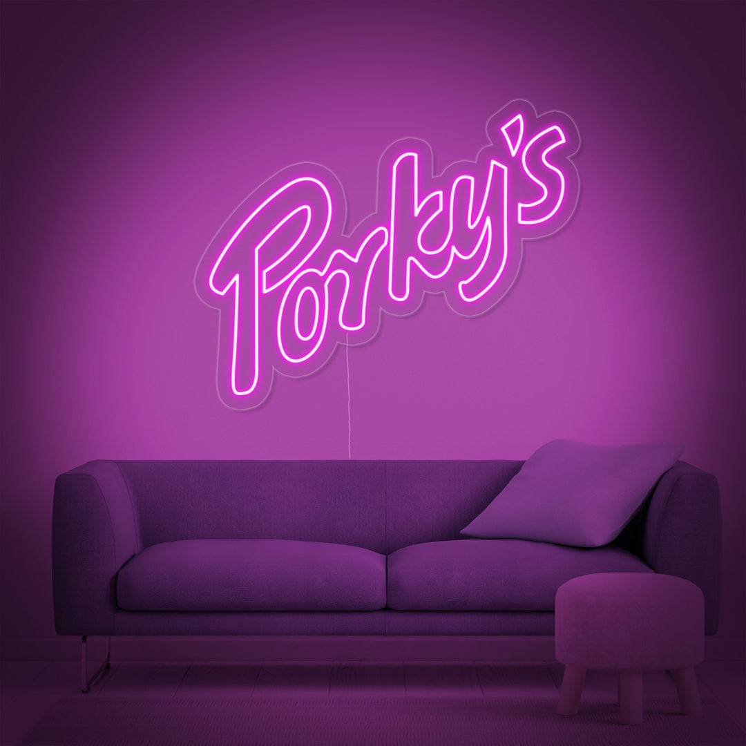 "Porky" Insegna al neon