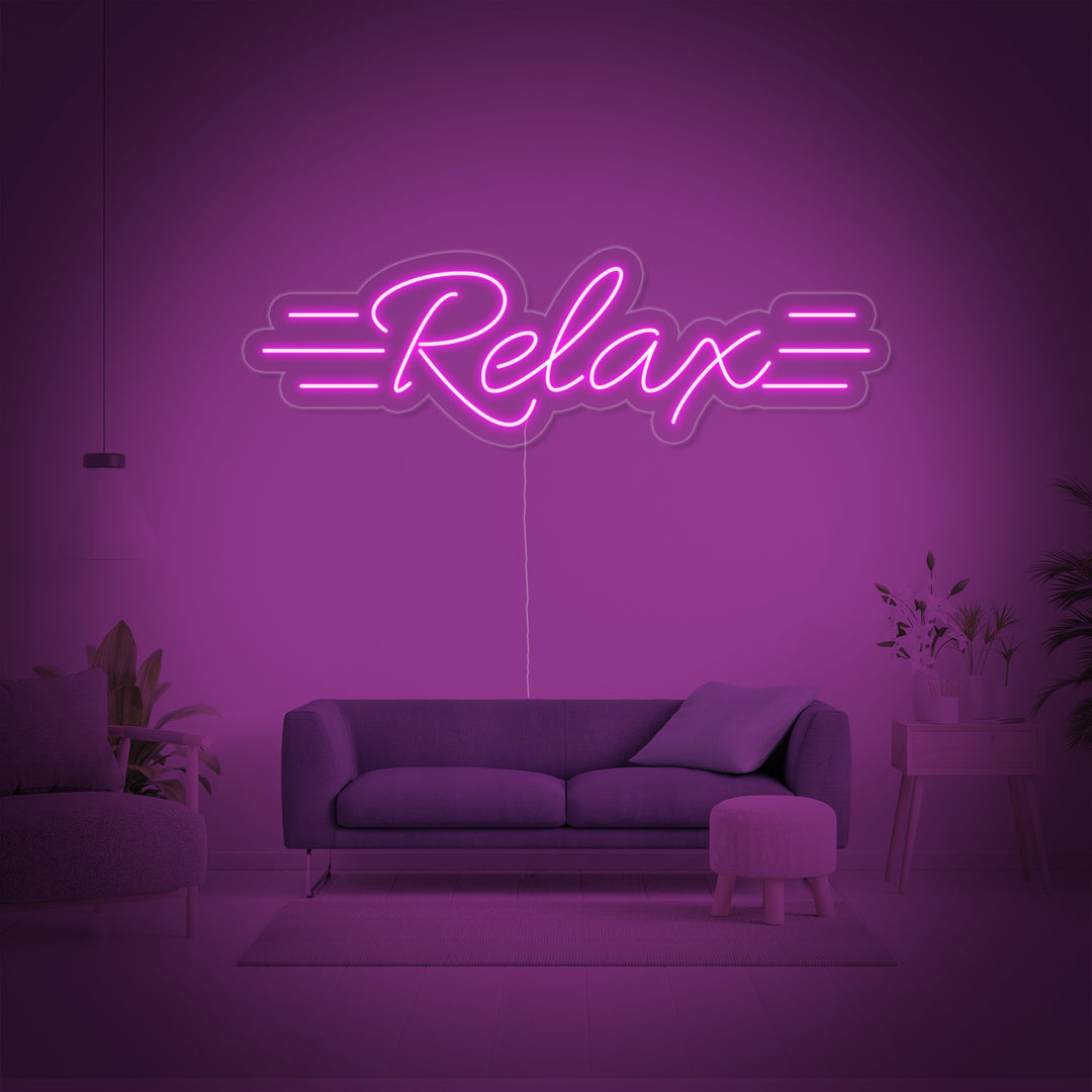 "Relax" Insegna al neon