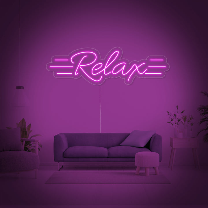 "Relax" Insegna al neon