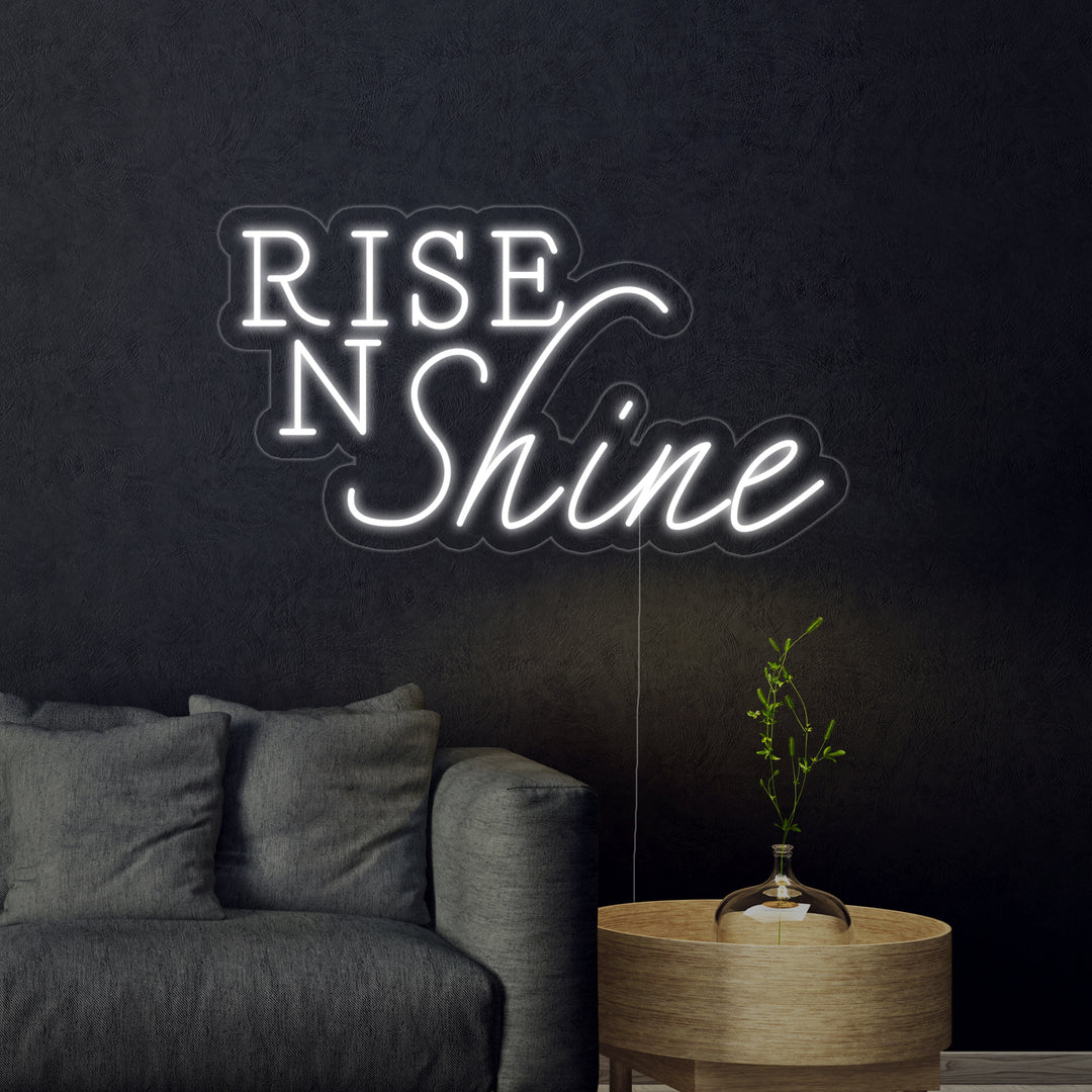 "Rise N Shine" Insegna al neon