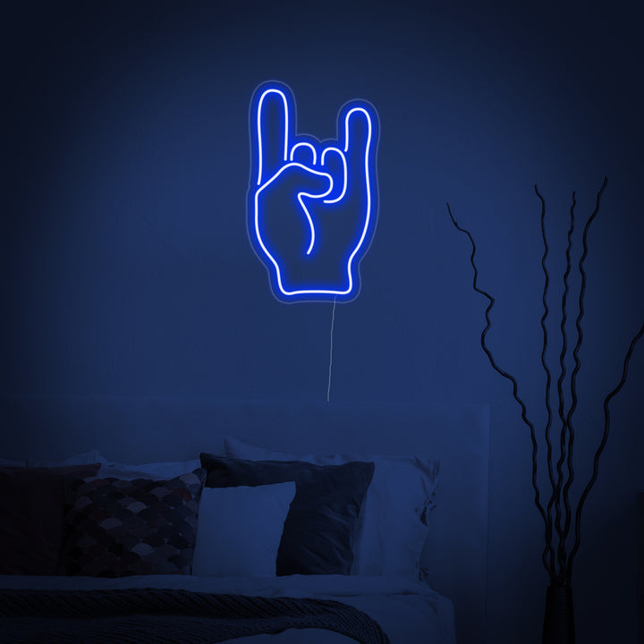"Mano Rock" Insegna al neon