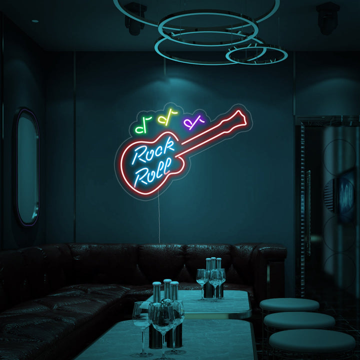 "Rock Roll" Insegna al neon