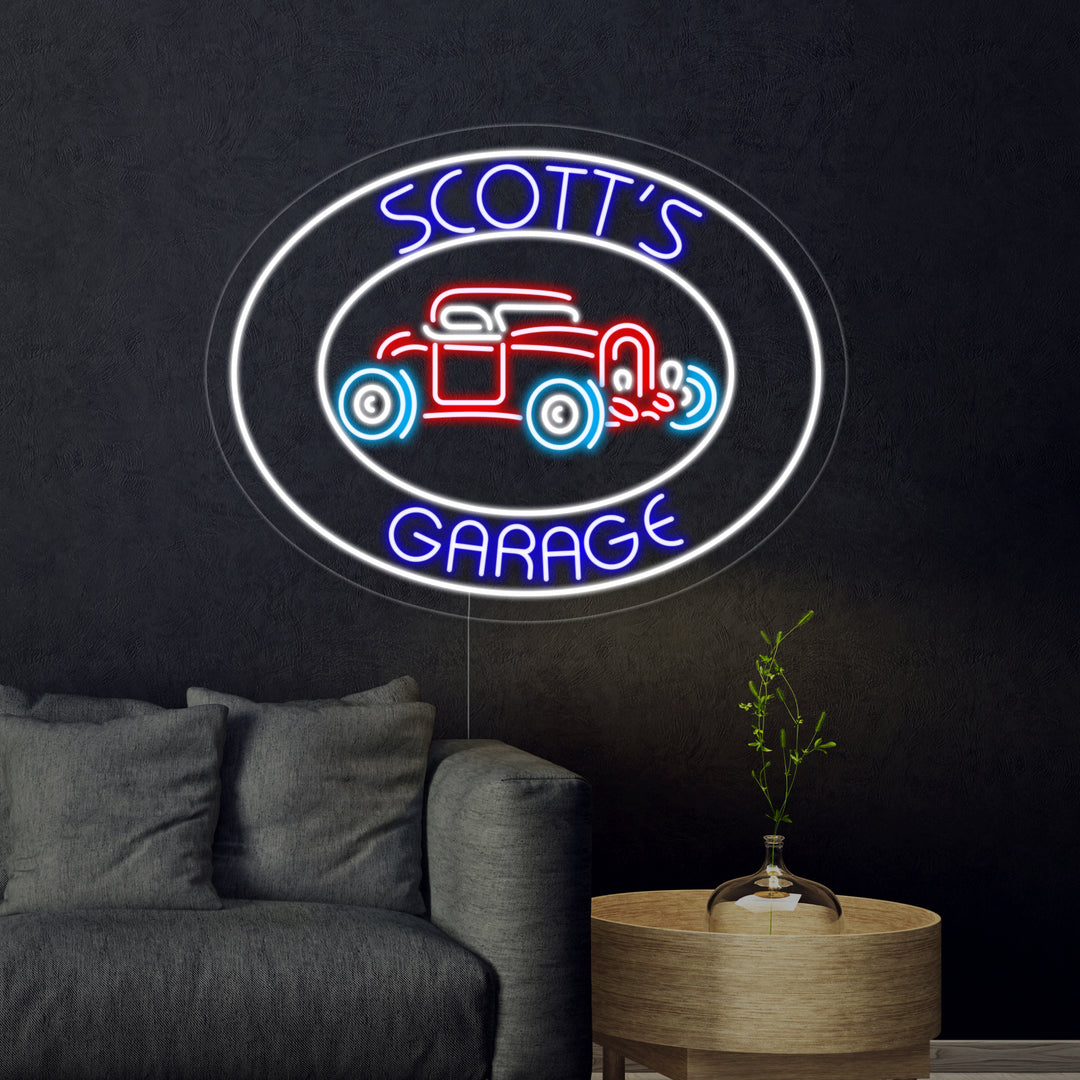 "Scotts Garage" Insegna al neon