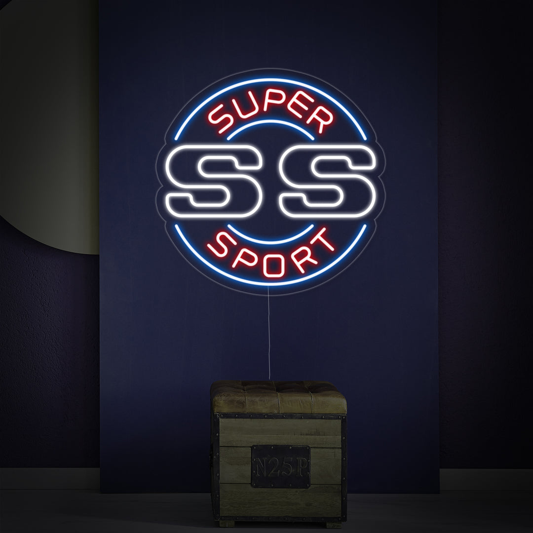 "Ss Super Sport" Insegna al neon