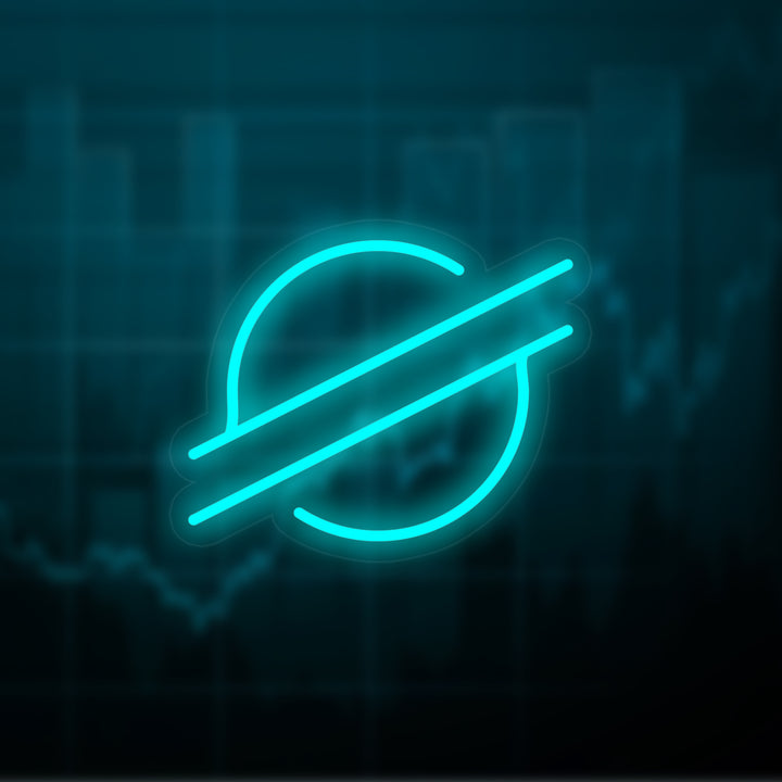 "Logo Stellar Xlm" Insegna al neon