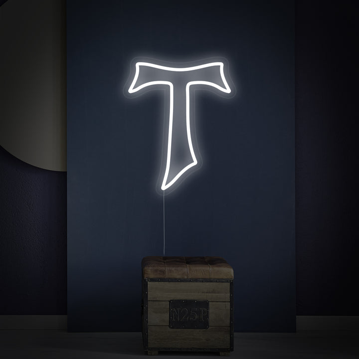 "Croce Tau" Insegna al neon
