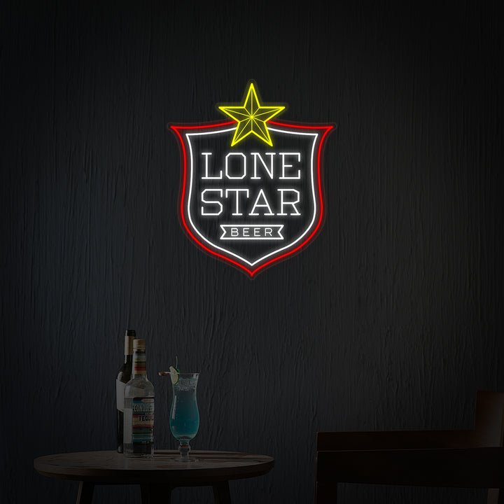 "Bar Della Birra In Texas" Insegna al neon