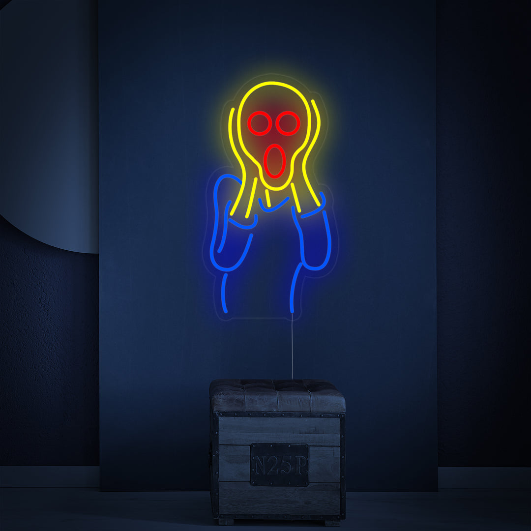 "L'Urlo Edvard Munch" Insegna al neon