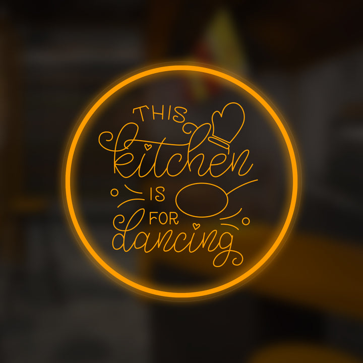 "This Kitchen is For Dancing" Mini insegna al neon