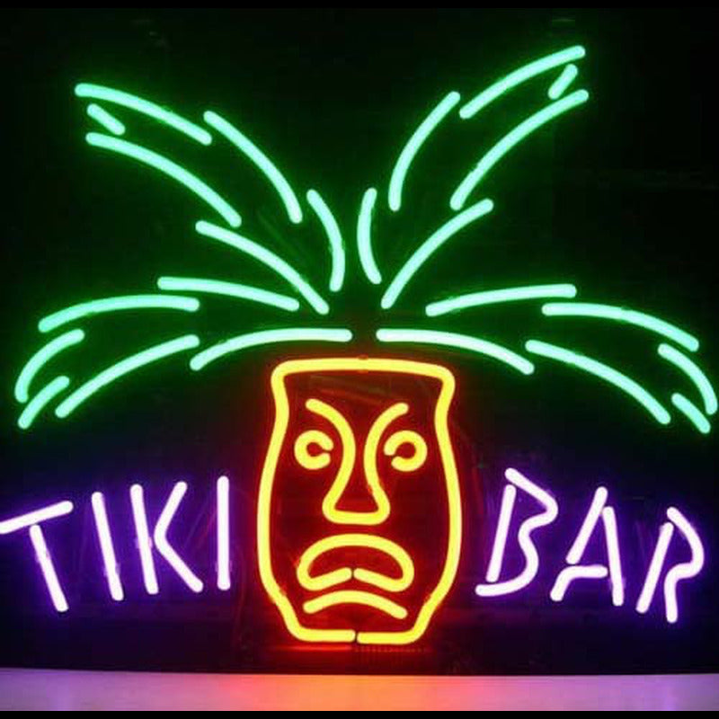 "TIKI Bar Paradise Palm Birra" Insegna al neon