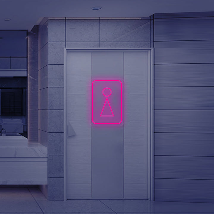 "WC Simbolo Donna" Insegna al neon