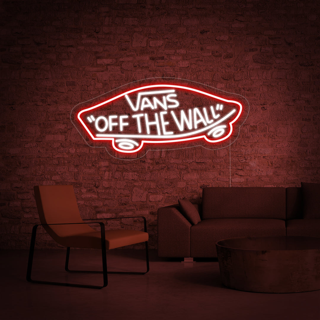 "Vans Off The Wall" Insegna al neon