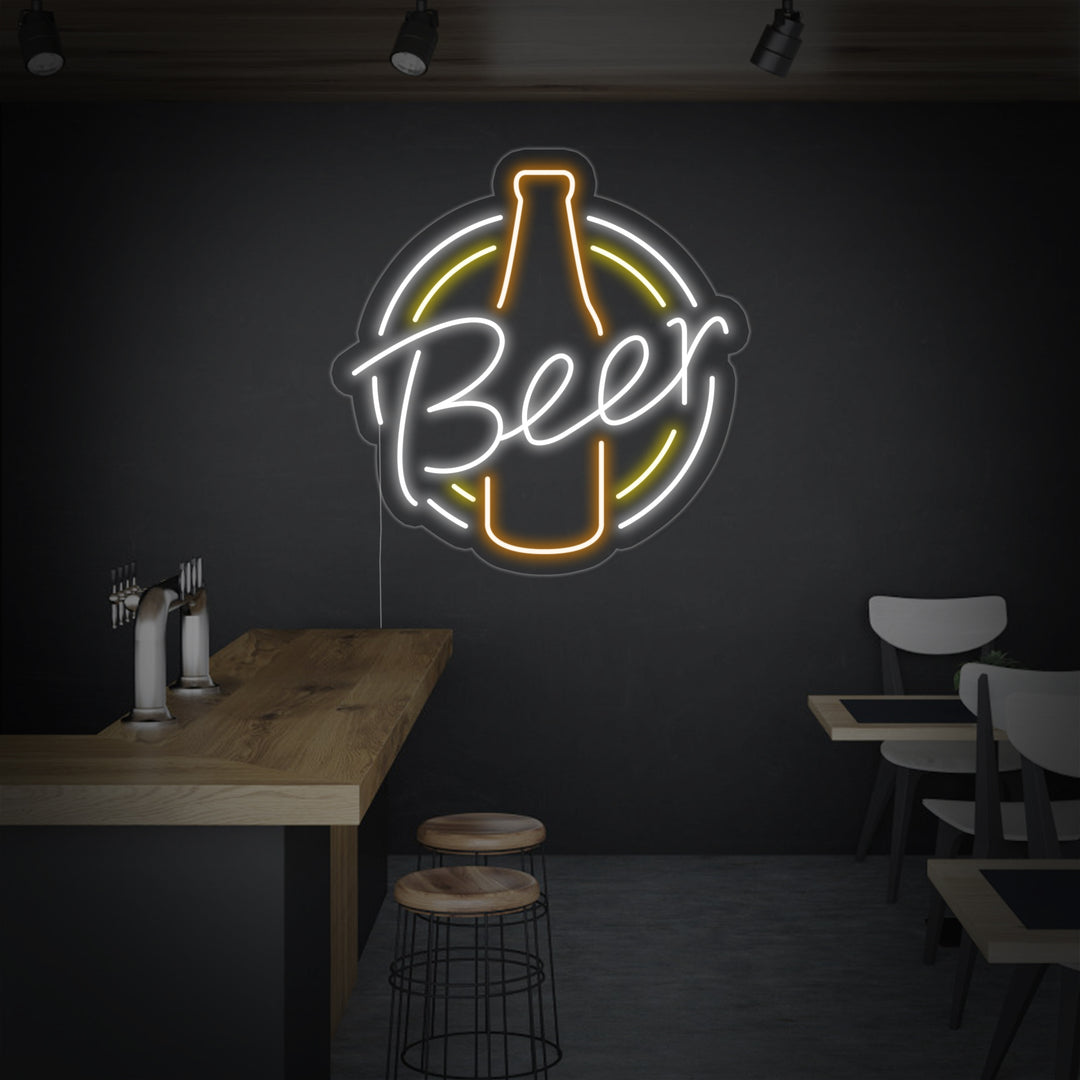 "Vintage Retrò Beer" Insegna al neon
