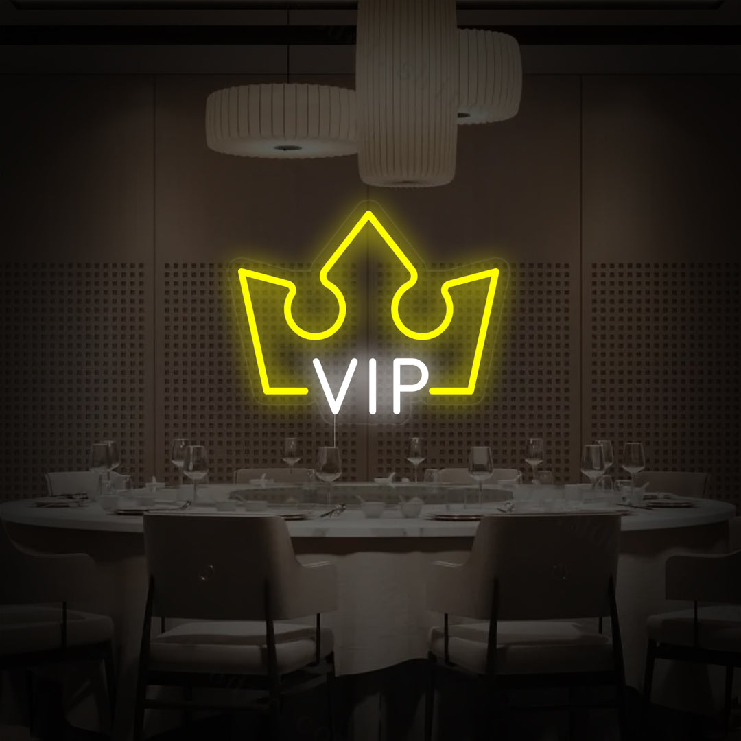 "Sala VIP, Lounge Vip" Insegna al neon