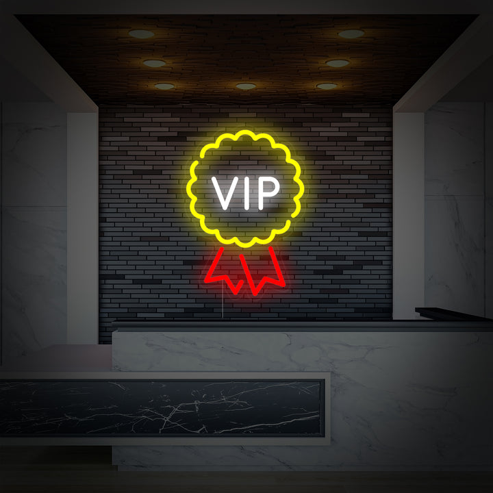 "Sala VIP, Lounge Vip" Insegna al neon
