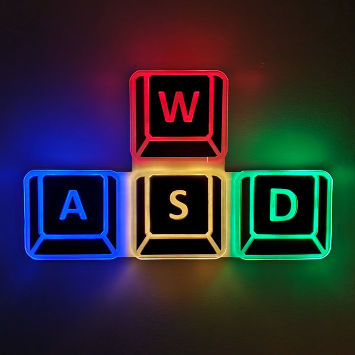 "Tasti WASD" Neon Like