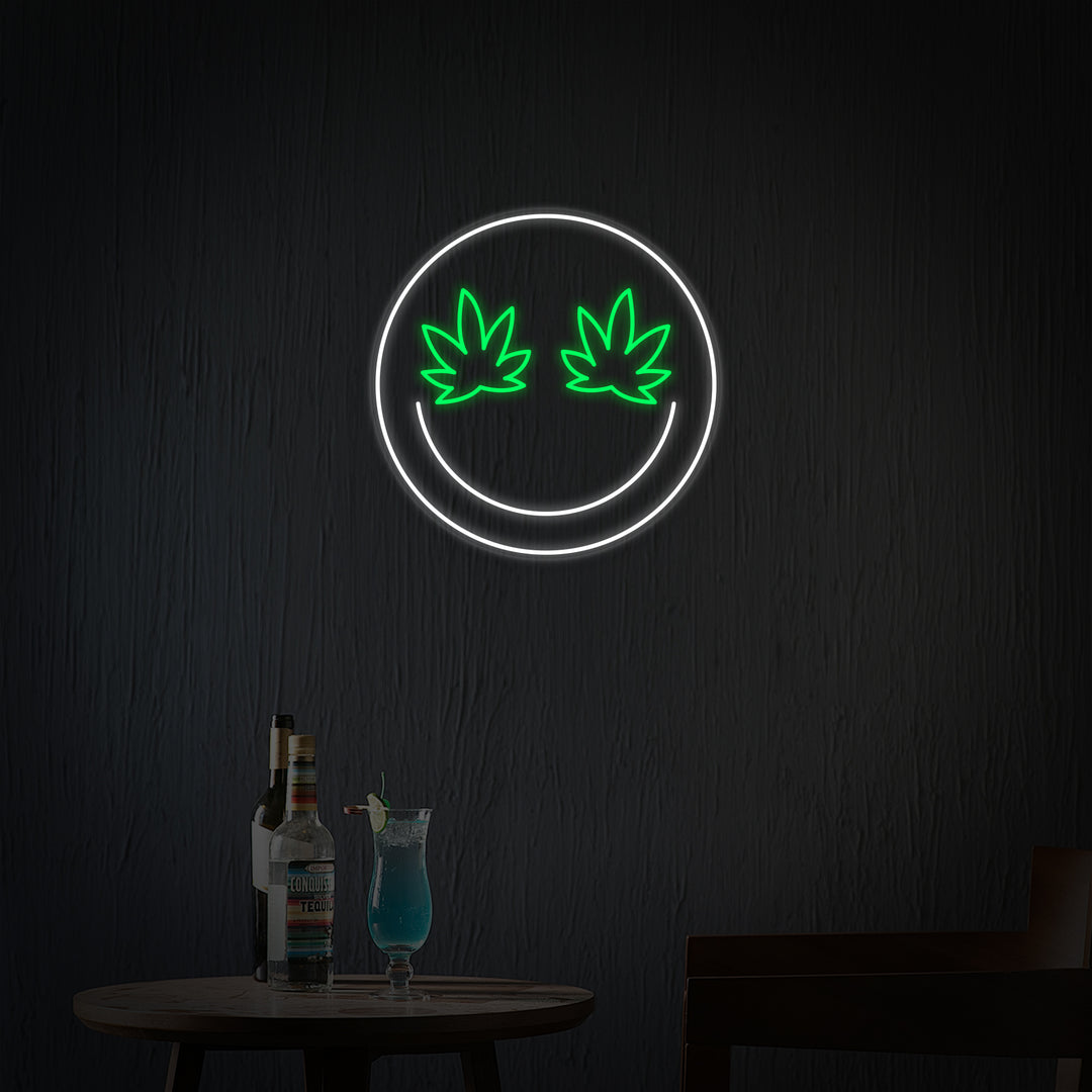 "Marijuana Cannabis Emoji" Insegna al neon