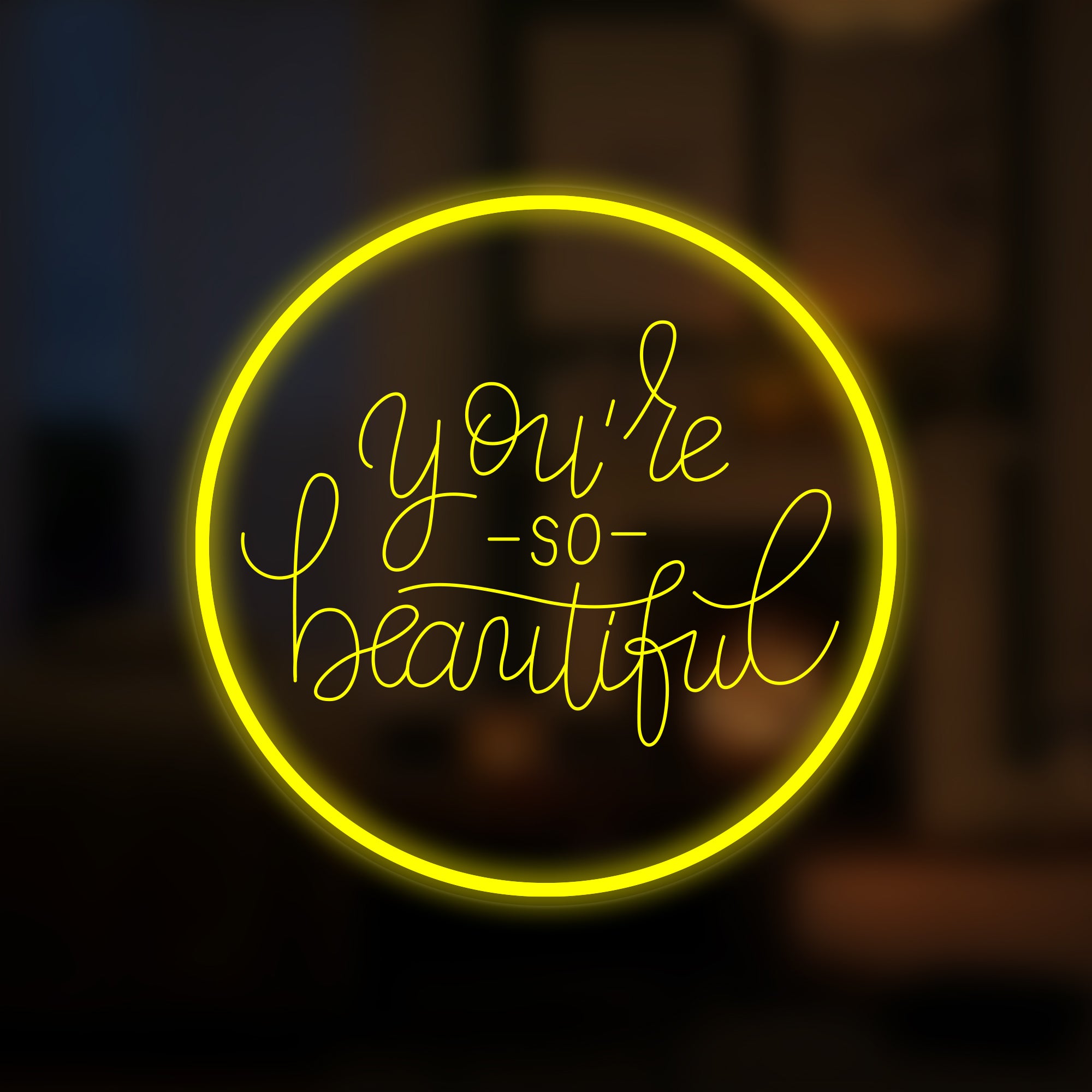 "You Are Beautiful" Mini insegna al neon